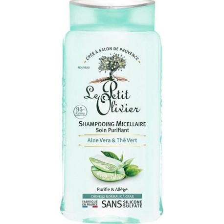 Le Petit Olivier Shampooing Micellaire Soin Purifiant aloe vera & thé vert 250ml