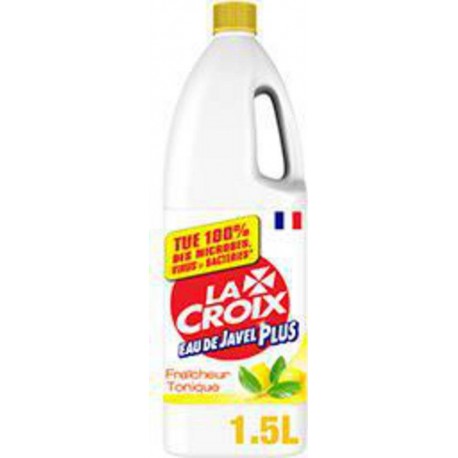 La Croix Plus - Eau de Javel nettoyante fraîcheur tonique le bidon de 1,5 l