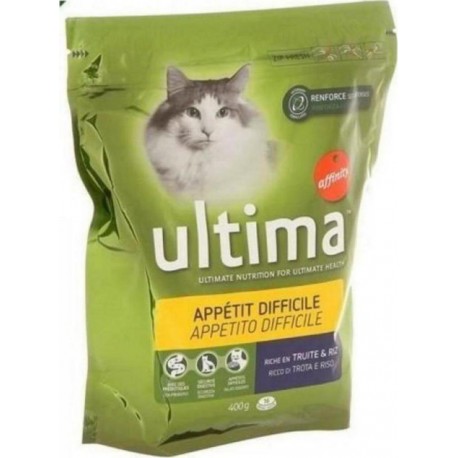 Ultima Croquettes Pour Chat Appétit Difficile Truite 400g (lot de 6)