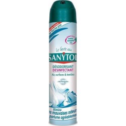 Sanytol Désodorisant Désinfectant Air Surfaces Et Textiles Senteur Montagne 300ml (lot de 3)