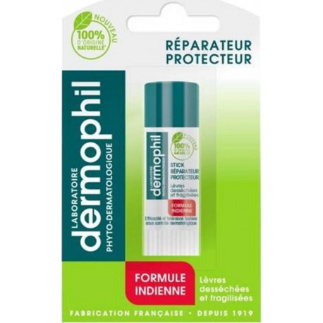 Dermophil Stick Lèvres Réparateur Protecteur Formule Indienne 4g (lot de 3) stick 4g