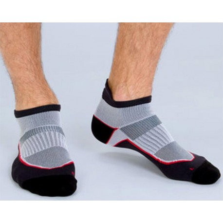 Dim X-Temp Chaussettes Sport Impact Fort Gris Blanc Rouge 43 à 46