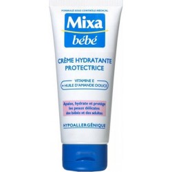 Mixa Bébé Crème Hydratante Protectrice Vitamine E + Huile d’Amande Douce 100ml