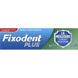 Fixodent Plus La Meilleure Technologie Antibactérienne Goût Menthe Fraîche 40g