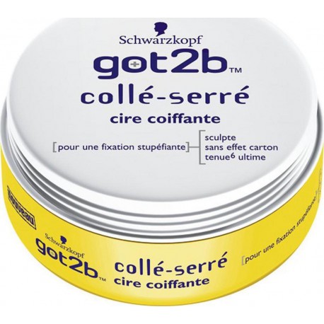 Schwarzkopf Got2b Collé-serré Cire Coiffante 75ml
