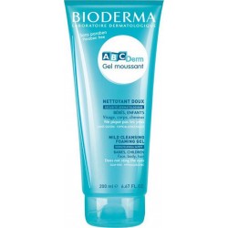 BIODERMA ABCDerm Gel Moussant Nettoyant Doux Bébés Enfants Visage Corps Cheveux 200ml