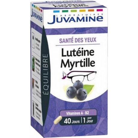 Juvamine Équilibre Santé des Yeux Lutéine Myrtille