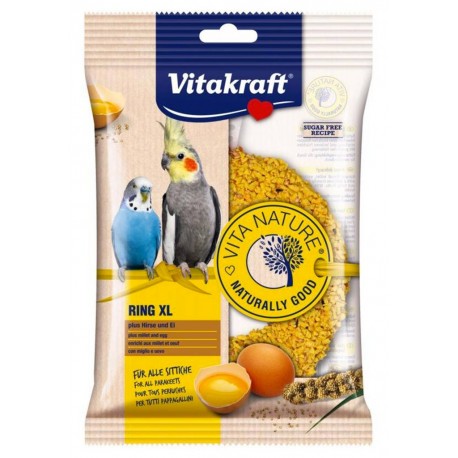 Vitakraft Ring XL Aliment Pour Perruches Anneaux Oeufs 70g (lot de 3)