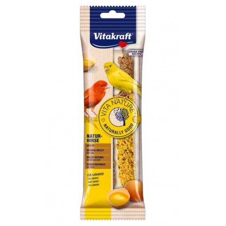 Vitakraft Millet Naturel Enrichi Aux Oeufs Aliment Pour Canaris Bâtonnets (lot de 3)