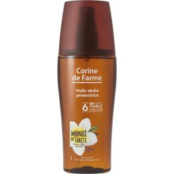 Corine de Farme Huile Sèche Protectrice SPF 6 Faible MonoÏ de Tahiti 150ml (lot de 2)