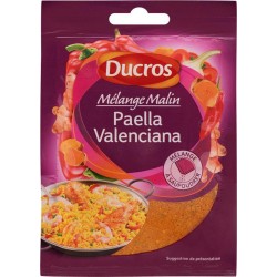 Ducros Mélange Malin Paella Valenciana à Saupoudrer 20g (lot de 8)