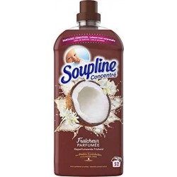 SOUPLINE Adoucissant Assouplissant - Concentré - Fraîcheur parfumée - Coco x52 1,2L